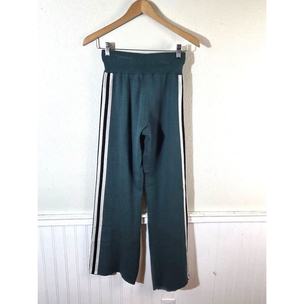 Spiritual Gangster Wide Leg Pants Womens Small Green Knit Lounge Yoga Stretch - Picture 6 of 11